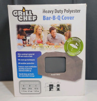 New - Grill Chef Heavy-Duty Polyester BBQ Cover . Measures 68"&times;42"&times;24"