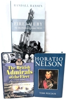 3 Hardcover Books on War & War Personnel | Allied Bombing, British Fleet Admirals, Horatio Nelson