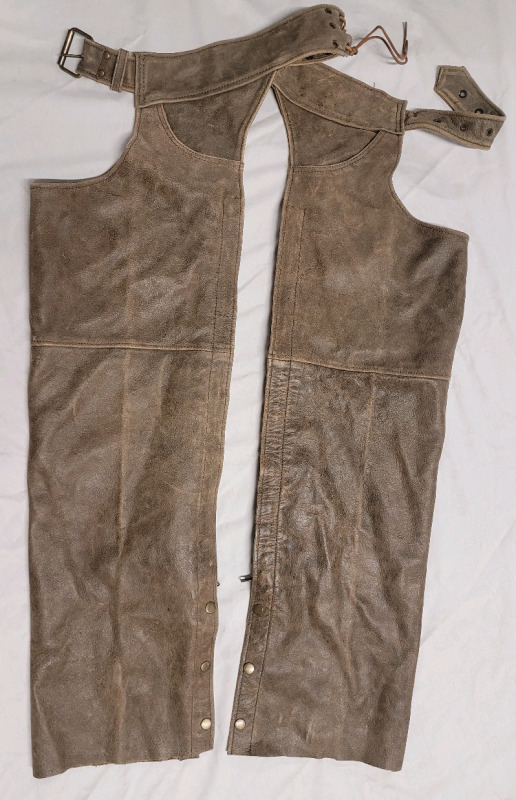 Size XS Unik Premium Brown Leather Chaps