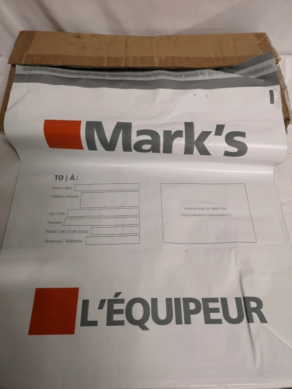 125 New Mark's Work Wear Branded Small Mailers/Bags | 17.5" x 20"