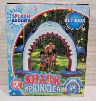 New - Splash Buddies Outdoor Shark Sprinkler , Over 48" Tall