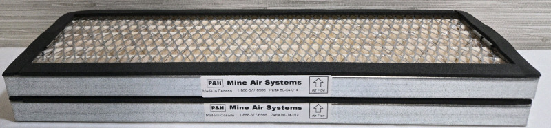 2 New | P&H Mine Air Systems Replacement Air Filters | Model # 80-04-014