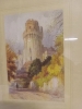 Antique Print F. Robson Warwick Castle The Tower 13" × 9" to the edge of frame. - 2