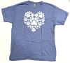 New Size Large | Girl and Creativity Sign Language Paw I Love You Doodle T-Shirt - 2