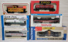 TYCO , Walthers & Bachmann HO Scale Railroad Toy Train Freight Cars w/boxes . Six (6) Cars