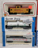 TYCO , Walthers & Bachmann HO Scale Railroad Toy Train Freight Cars w/boxes . Six (6) Cars - 2