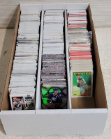 Late 1980s to 2021 Major Sports Trading Card Singles in Triple Long Box . MLB Baseball , NHL Hockey & NFL Football