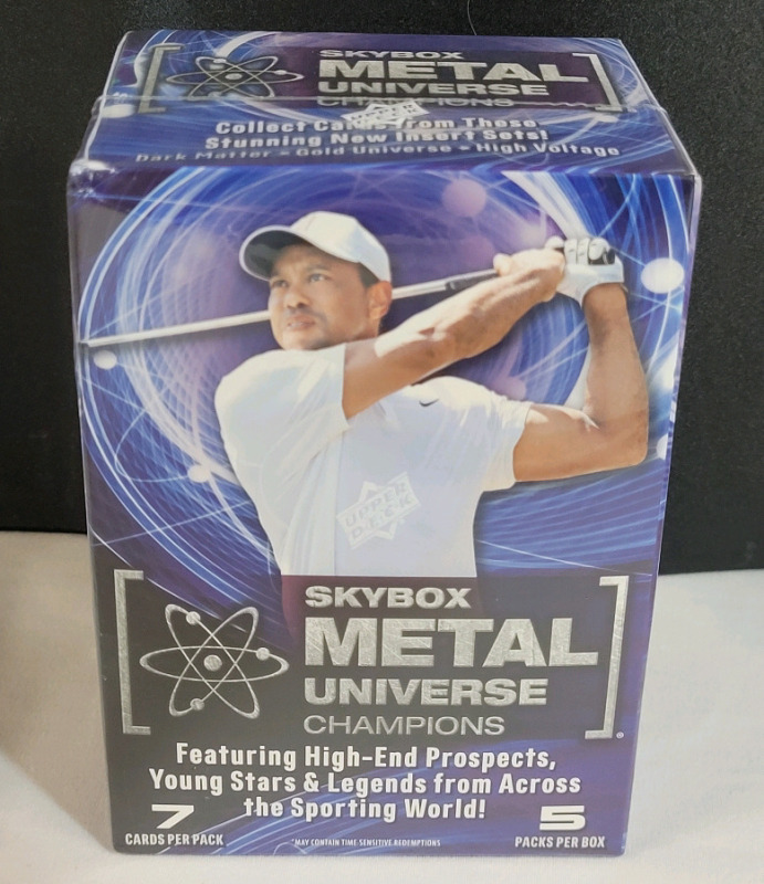 2023 Skybox Multi-Sport Metal Universe Champions Trading Card Box , Sealed . 5 Packs , 7 Cards Per Pack