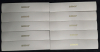 10 New | Amor Plastic White Jewlery Boxes ( 9.5" x 2" x ¾" )