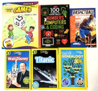 6 New Kids Educational Books: Math, Coding, Walt Disney, The Titanic & Genealogy