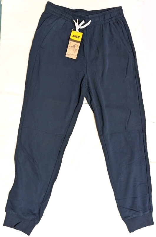 New Men's Size Large | MIER Cotton-Blend Joggers