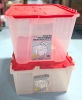 2 GSC Storage Boxes with Lids | 15.25" x 21.5" x 12.5" Tall & 15.25" x 21.65" x 9.25" Tall