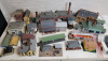 HO Scale Railroad Model Toy Train Factories , Buildings, Houses , Green Houses , Platforms, Restaurants plus more . 20 Buildings , Train Transformer & Rubbermaid Tote