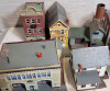 HO Scale Railroad Model Toy Train Factories , Buildings, Houses , Green Houses , Platforms, Restaurants plus more . 20 Buildings , Train Transformer & Rubbermaid Tote - 2