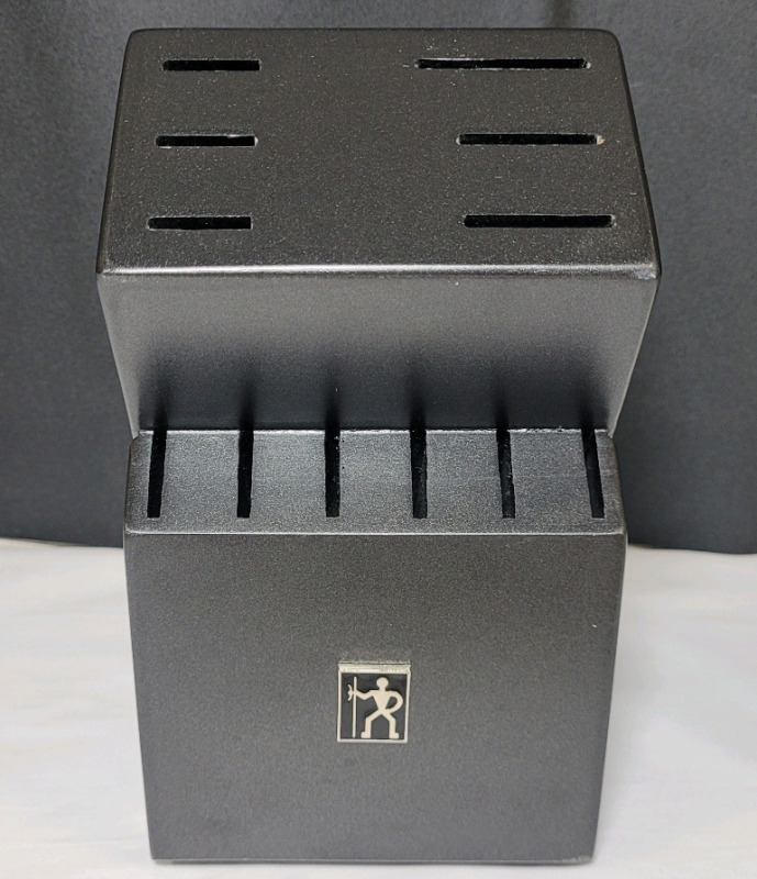 ZWILLING JA HENCKELS Solid Wood Black Wooden Kitchen Knife Block Holder