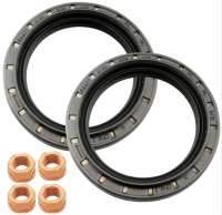 2 New Corteco BMW Transfer Case Oil Seals / Part # 01035169B 50mm X 70mm X 8/12mm | & 4 Copper M10 Hex Nuts Part # 18301737774