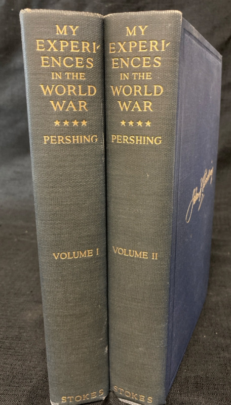 2 Hardcover First Edition 1931 My Experiences in the World War Volume I & II John Pershing 9.5” tall