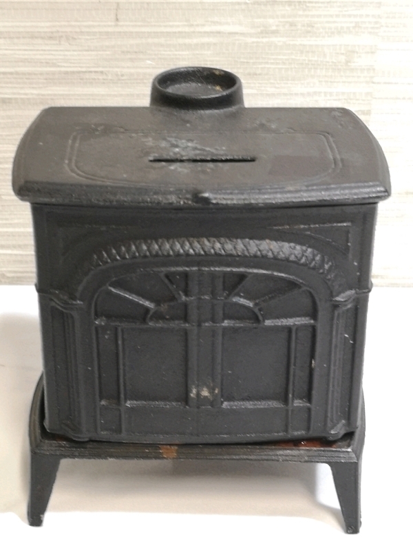 Cast Iron 6"H Stove Bank