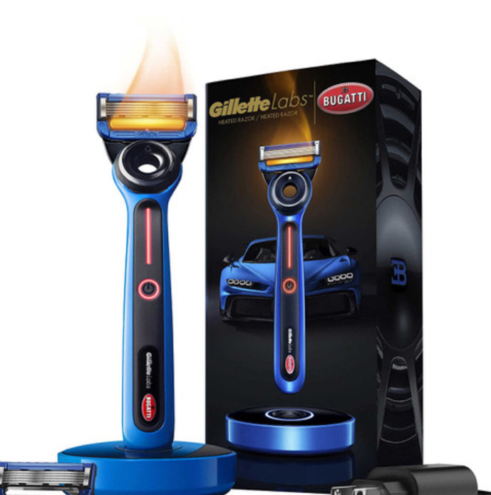 New Gillette Heated Razor Bugatti Limited Edition Shave Kit Retails $219