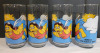 Vintage McDonald's Birdie The Early Bird Glasses . Four (4) Glasses . Measures 5.5" tall