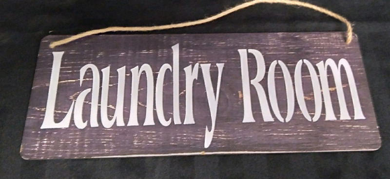 As New Laundry Wooden Sign 15.5"x6"