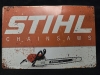 New | " Stihl Chainsaws" Metal Wall Sign ( 12" x 8" )