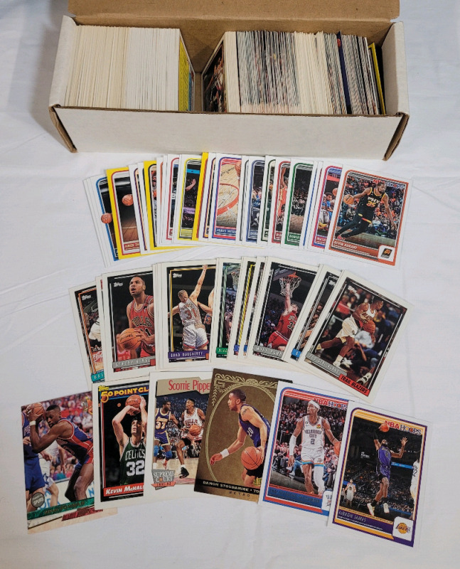 1991 - 1996 , 2023 NBA Basketball Trading Card Singles , 525++ Cards , Appears to have No Doubles