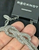 Fab New RockNot Crystal Knot Necklace | Retails for Over $90! | 12" Long with 5" Extender - 3