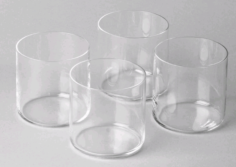 New Womance Maison Set of 4 Mia Drinking Glasses | 405ml ea, 3.5" Tall x 3.1" Diam