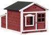 New , * As Is * - PawHut Red Cedar Wood Chicken Coop . Not Complete , Missing 2 Side . Lot Includes : Front , Back ×2 , Bottom Tray , Roof ×3 & Hardware . Stock photo used - 2