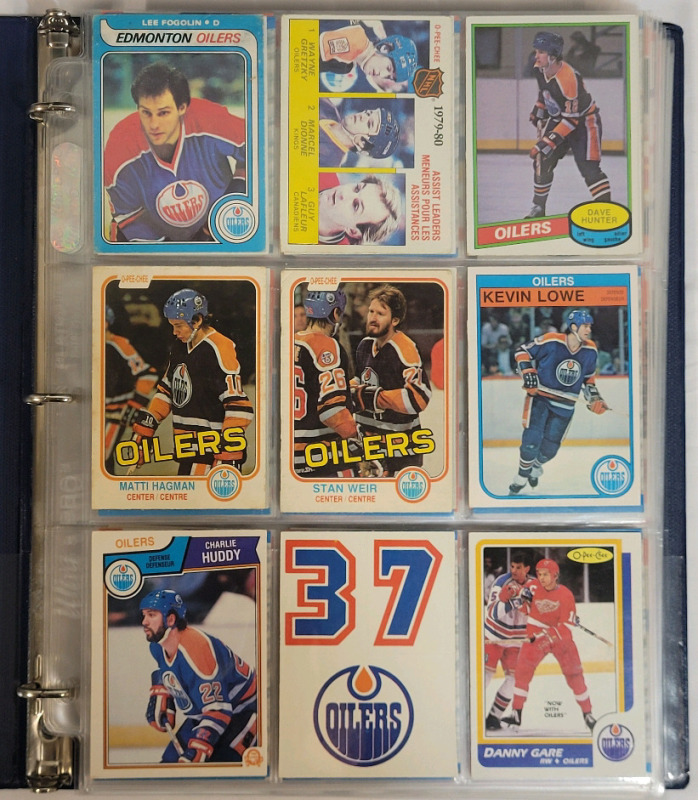 1979 - 2021 NHL Hockey Edmonton Oilers Trading Card Singles . 209 Cards , No Doubles