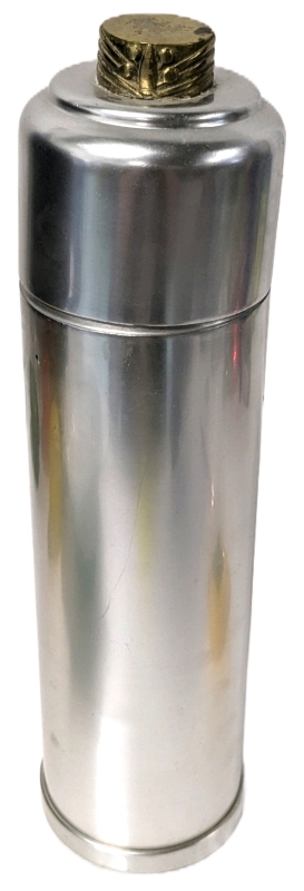 Vintage Kensington Art Deco Skyscraper Aluminum Cocktail Shaker | 13.5" Tall