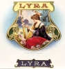 Vintage (1880-1940) Lyra Cigar Label Advertising Artwork on Museum Preservation Board with COA from the American Antique Graphics Society - 2