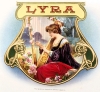 Vintage (1880-1940) Lyra Cigar Label Advertising Artwork on Museum Preservation Board with COA from the American Antique Graphics Society - 3