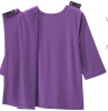 New Silverts Sv139 Senior Women’s Active Crew Neck Open Back Top Royal Purple Size Large Retails $ 35 - 2