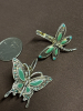 MONET Butterfly Brooch Garden Buddies Dragonfly Butterfly Earrings Necklace - 3