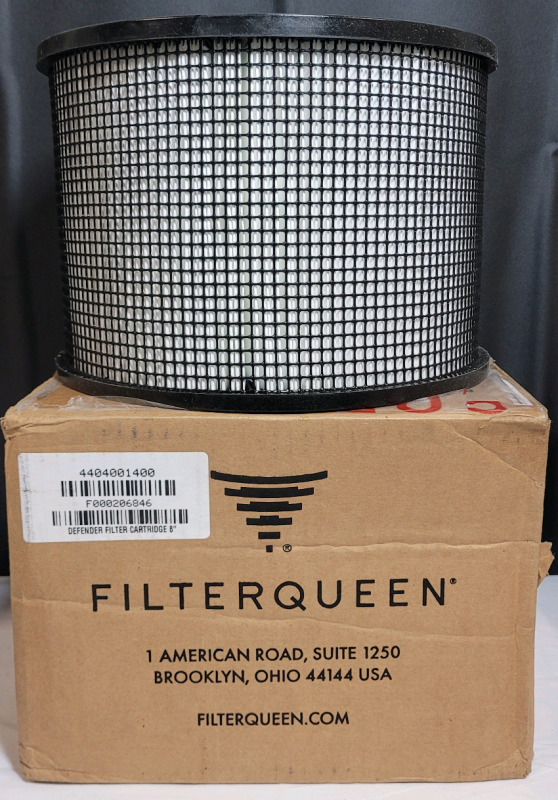 New - FilterQueen 8" Medi-Filter - F000206946 . For Use in the FilterQueen Defender Portable Air Purifier . Retail $160