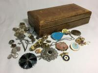 Box of Vintage Costume Jewelry