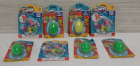 3 New Kidsology 5pc Unicorn Erasers + 5 New Putty Eggs