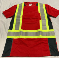 New - Co-op Red Safety Shirt Size Large