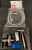 New ANYOYO Bidet Toilet Attachment & Sprayer + Leyden Brass Towel Ring. Ring is 8” L x 7.5” w x 3” tall - 2