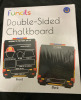 New Funcils Double-Sided Chalkboard 11” w x 13” Long - 2