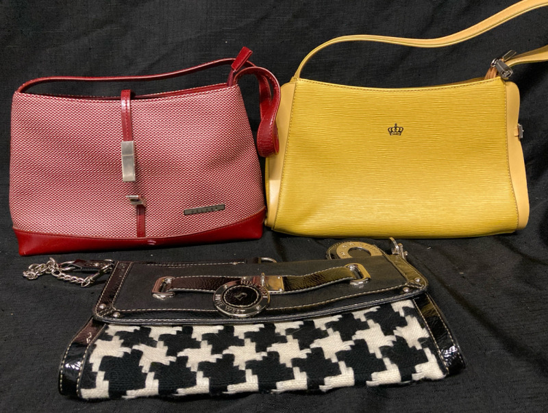 Modern Purse Lot Delane Nine West Largest 12.5” w x 7.5” tall