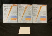 3 New MaxGear Clear Plastic Acrylic Sign Holders 8.5&rdquo; w x 11&rdquo; tall