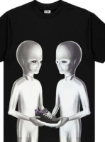 New FTP & DC Allen Black Short Sleeved Tshirt Size XL 32&rdquo; L x 22&rdquo; w