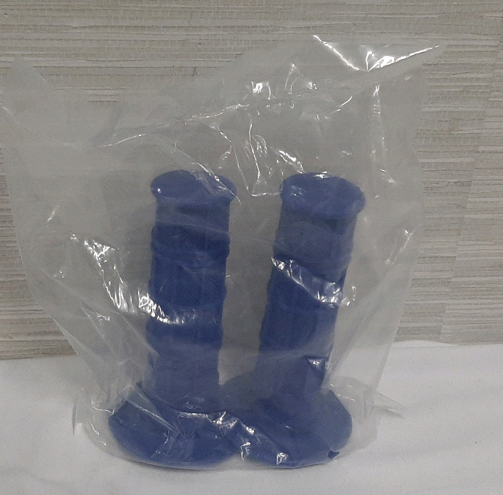 New Blue Motorcycle Hand Grips 5" Long