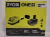 New , Open Box - RYOBI One+ 18V 6Ah Lithium Battery , Charger & Tool Bag - Model # PSK009 . Tested , Charger Working , Battery Charges . Retail $200 - 3