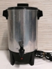 Vintage 15" West Bend Coffee Urn 30 Cups - Powers Up