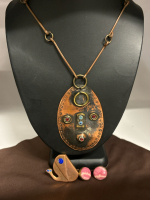 Large Statement Copper Necklace