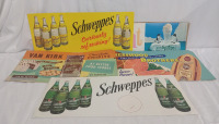 Vintage Signs Sprite, Schweppes Ginger Ale , Van Kirk Chocolate Chips, Schweppes Tonic Water, Pressroom Brothers Pork Packers Cardboard Store Signs